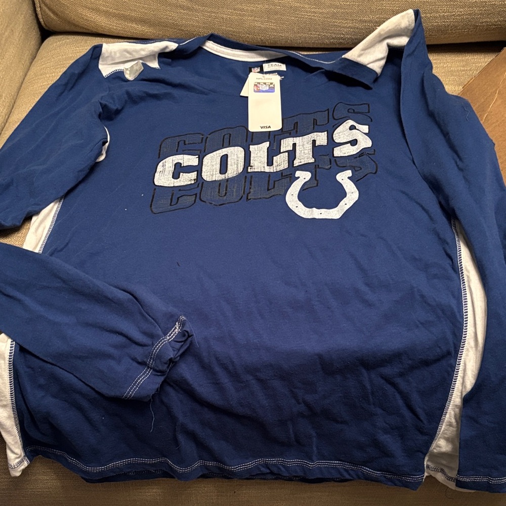 Women’s Colts Long Sleeve Shirt NFL NWT 2x